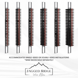 Floor-to-Ceiling Metal Wine Rack Frame (10ft) - Jagged Ridge - Jagged Ridge Wine Rooms