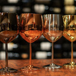 Jagged Ridge Wine Rooms Rose Gold Stem Stainless Steel Wine Glass - Crafted for All Wine Enthusiasts - Set of 4 - Jagged Ridge Wine Rooms - Jagged Ridge Wine Rooms