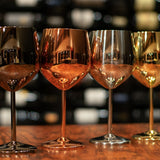 Jagged Ridge Wine Rooms Rose Gold Stem Stainless Steel Wine Glass - Crafted for All Wine Enthusiasts - Set of 4 - Jagged Ridge Wine Rooms - Jagged Ridge Wine Rooms